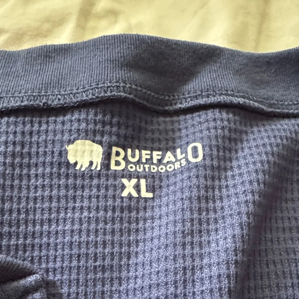 Buffalo David Bitton Deep Blue Long Sleeve Shirt - Picture 2 of 2